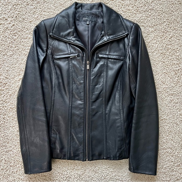 Avanti | Women’s 100% Leather Jacket/Coat, Full Zip, Lined, Black, M - Picture 7 of 14